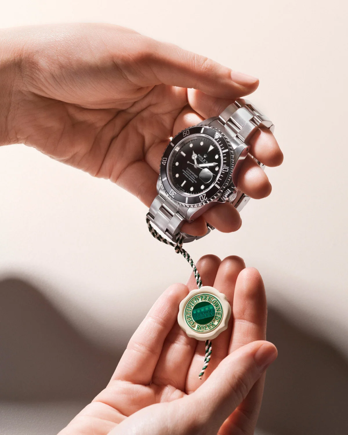 Each watch is certified by Rolex and come with a two-year international