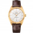 39 mm, Yellow Gold On Leather Strap