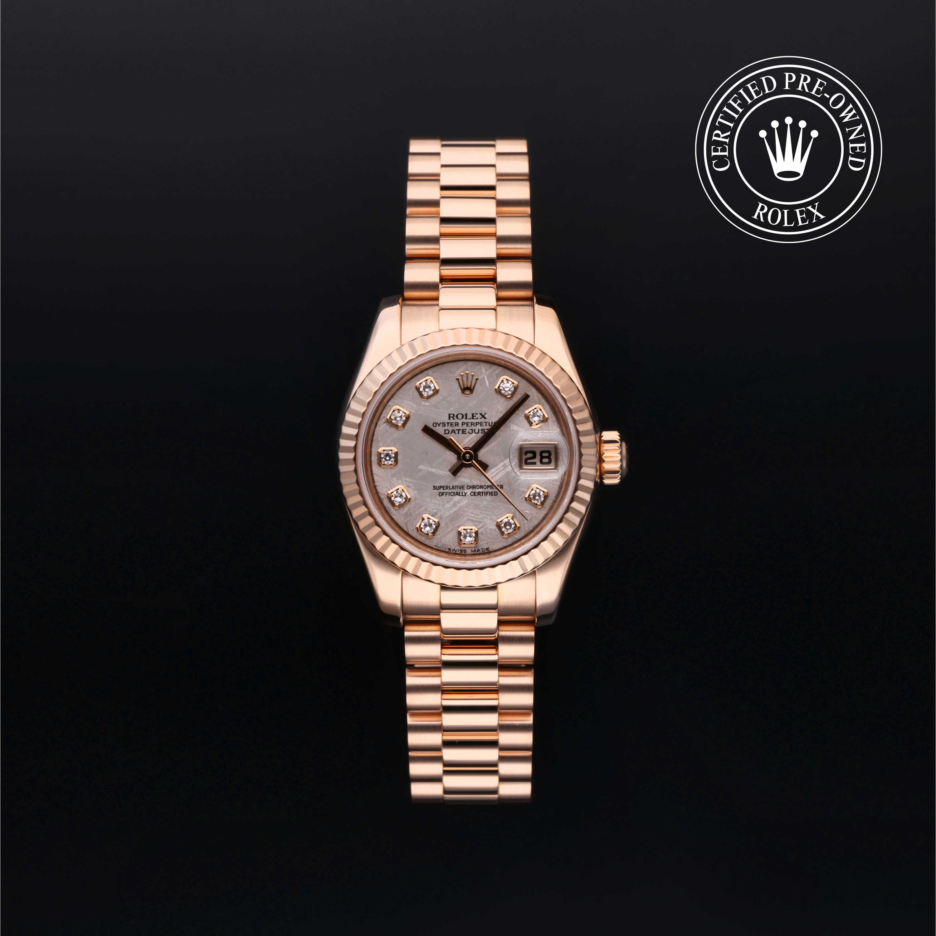 Ladies datejust rolex pre owned sale